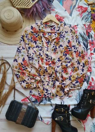 Нежная натуральная цветочная блуза рубашка9 фото