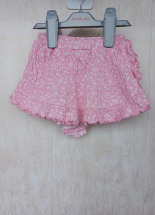 Шорты-юбка с рюшами