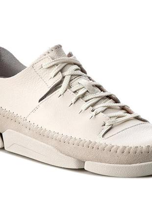 Шкіряні кросівки clarks trigenic flex white