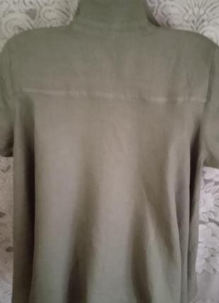 Стильная , модная  рубашка -туника , нат. лен , р. 48-546 фото