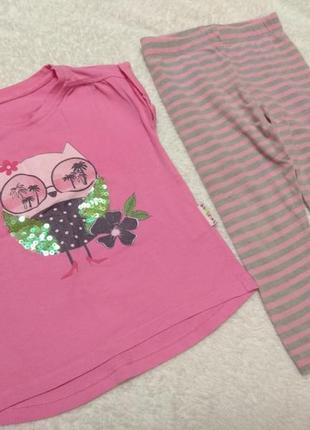 Комплект для дівчинки футболка+лосини 92р.