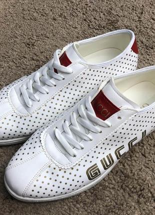 Кроссовки gucci falacer sneaker golden stars white