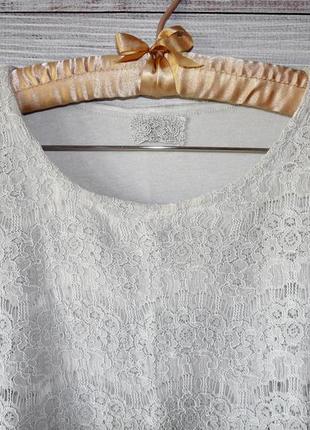 Лёгкая кружевная блуза свободного кроя, рубашка, туника, бохо стиль, пр-во италия4 фото