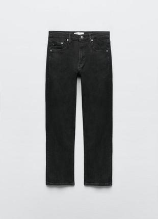 Женские черные джинсы слим зара slim fit zara 9863/2414 фото