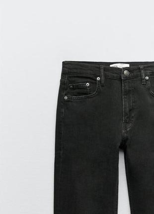 Женские черные джинсы слим зара slim fit zara 9863/2416 фото