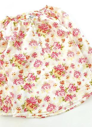 Легкая рубашка в цветочный принт