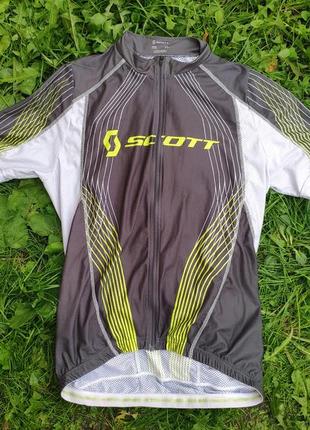 Велофутболка, веломайка, джерсі scott