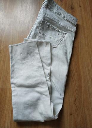 Белые укороченные джинсы bershka р.34 #розвантажуюсь2 фото