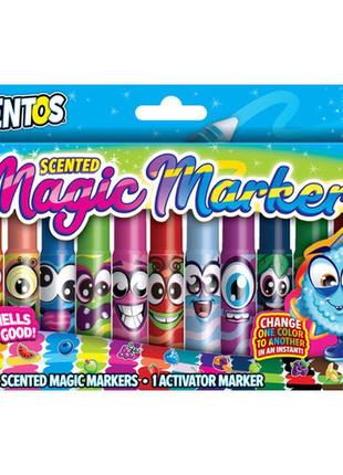 Набір ароматних маркерів для малювання, що змінюють колір - кольорова магія (12+1 кольорів)