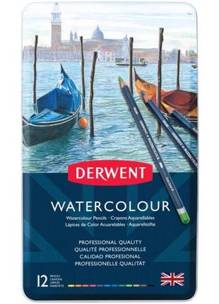 Акварельні олівці watercolour 12цв derwent