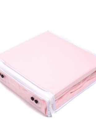 Водонепроницаемый наматрасник  простынь на резинке аквастоп 180х200х30см  чехол на матрас розовый2 фото