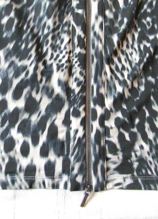 Платье от calvin klein р.38/40/44/12 италия рукав 3/4 тигровый принт7 фото