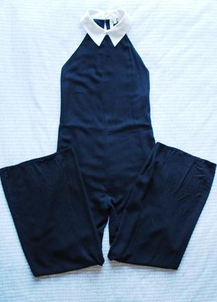 Комбез комбинезон черный штанами брючный под горло широкий свободный купить цена5 фото
