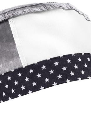 Медицинская шапочка шапка мужская тканевая хлопковая многоразовая принт звезды