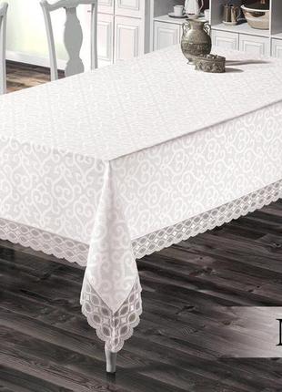 Скатертина maison royale 160x220 mila white