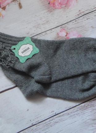 Зимние шерстяные носки ручная работа, размер в ассортименте5 фото