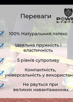 Резина для тренировок crossfit level 1 yellow ps-4051 (сопротивление 4-25кг)6 фото