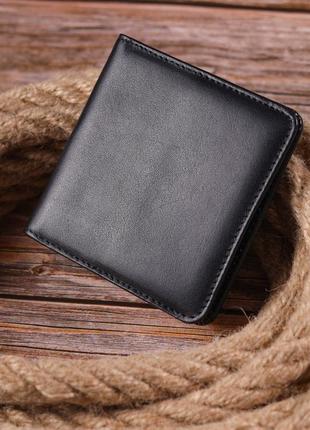 Компактний жіночий гаманець із натуральної гладкої шкіри karya 21432 чорний7 фото