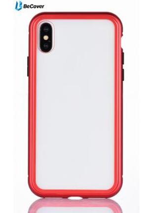 Чехол для мобильного телефона becover magnetite hardware iphone xs max red (702700)