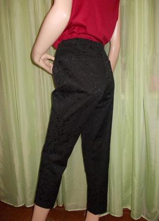 Шикарные брюки под костюмный шелк с выбитым рисунком от m&co pettite ♥3 фото