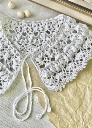 Шикарный воротник shine для вечернего образа,стильное кружево,ручная работа...