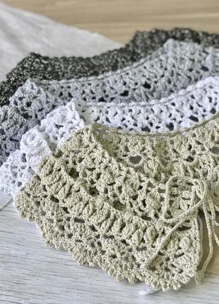 Шикарный воротник shine для вечернего образа,стильное кружево,ручная работа...