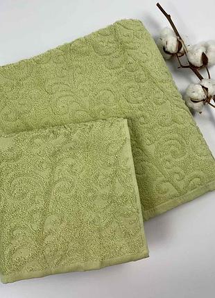 Набір рушників 2 шт tislim зелений