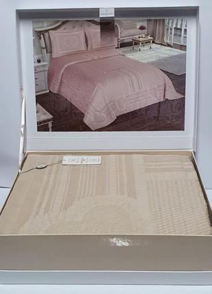 Покривало піку maison d'or lacene 260x260 beige (бежевий)