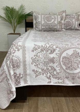 Покривало moda box 240x260 з наволочками kevser bej
