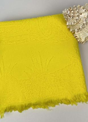 Пляжное полотенце maison d'or palm 100x200 yellow