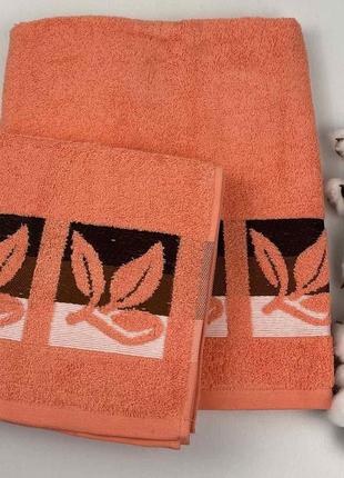 Набор полотенец 2 шт gelincik оранжевый