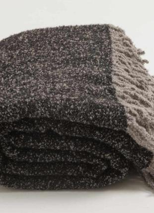 Плед букле lanavitta "портал" 140х200 сіро-чорний