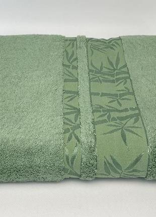 Полотенце maison d'or bamboo jacquard 85x150 cagla green