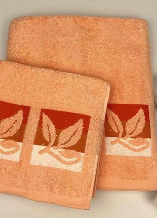 Набір рушників 2 шт gelincik персиковий