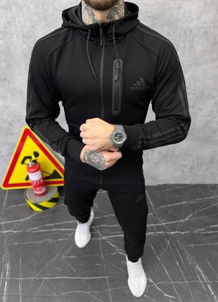 Стильний чоловічий спортивний adidas perfect total black чорний