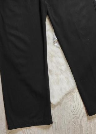 Черные джинсы брюки штаны стрейч прямые высокая талия посадка высокий рост широкие2 фото