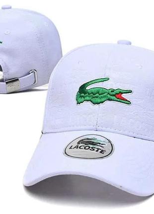 Кепка / бейсболка "lacoste" - белая