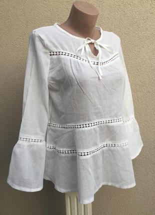 Легкая,белая блуза с вышивкой,хлопок,рюши,воланы,этно,бохо,деревенский стиль