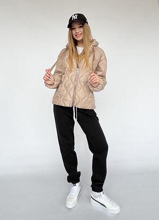 Демісезонна стьобана куртка укорочена 146-164