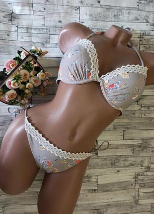 Снижка 🔥🔥🔥фирменный купальник 👙h&m в цветочный принт
