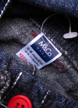 Крутой  летний джинсовый полукомбинезон m&co2 фото