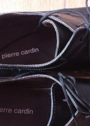 Туфли кожаные мужские черные пьер карден туфлі шкіряні чоловічі чорні pierre cardin р.46🇮🇹5 фото