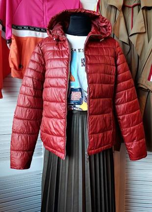 Женская демисезонная куртка стеганая терракотовая  от livre1 фото