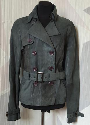 Куртка тренч из натуральной кожи only, pm (46)