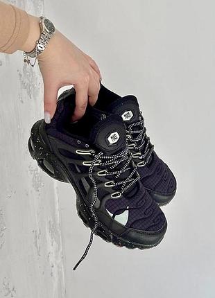 Шикарные женские кроссовки nike air max terrascape plus black lime чёрные