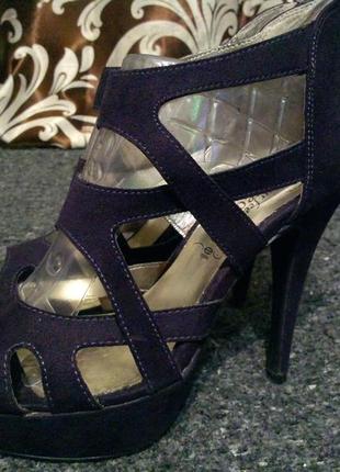 New look босоножки туфли сандали фиолетовые 23-23.5 см3 фото