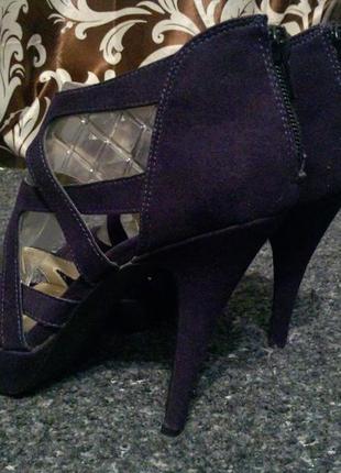New look босоножки туфли сандали фиолетовые 23-23.5 см6 фото