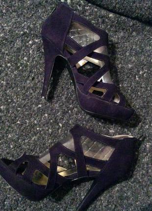 New look босоножки туфли сандали фиолетовые 23-23.5 см9 фото