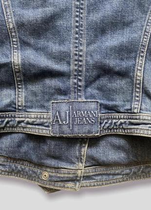 Armani jeans винтажная джинсовая куртка8 фото