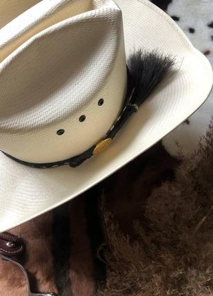 Американская шляпа, белая ковбойская стильная настоящая usa, вестерн, кантри8 фото